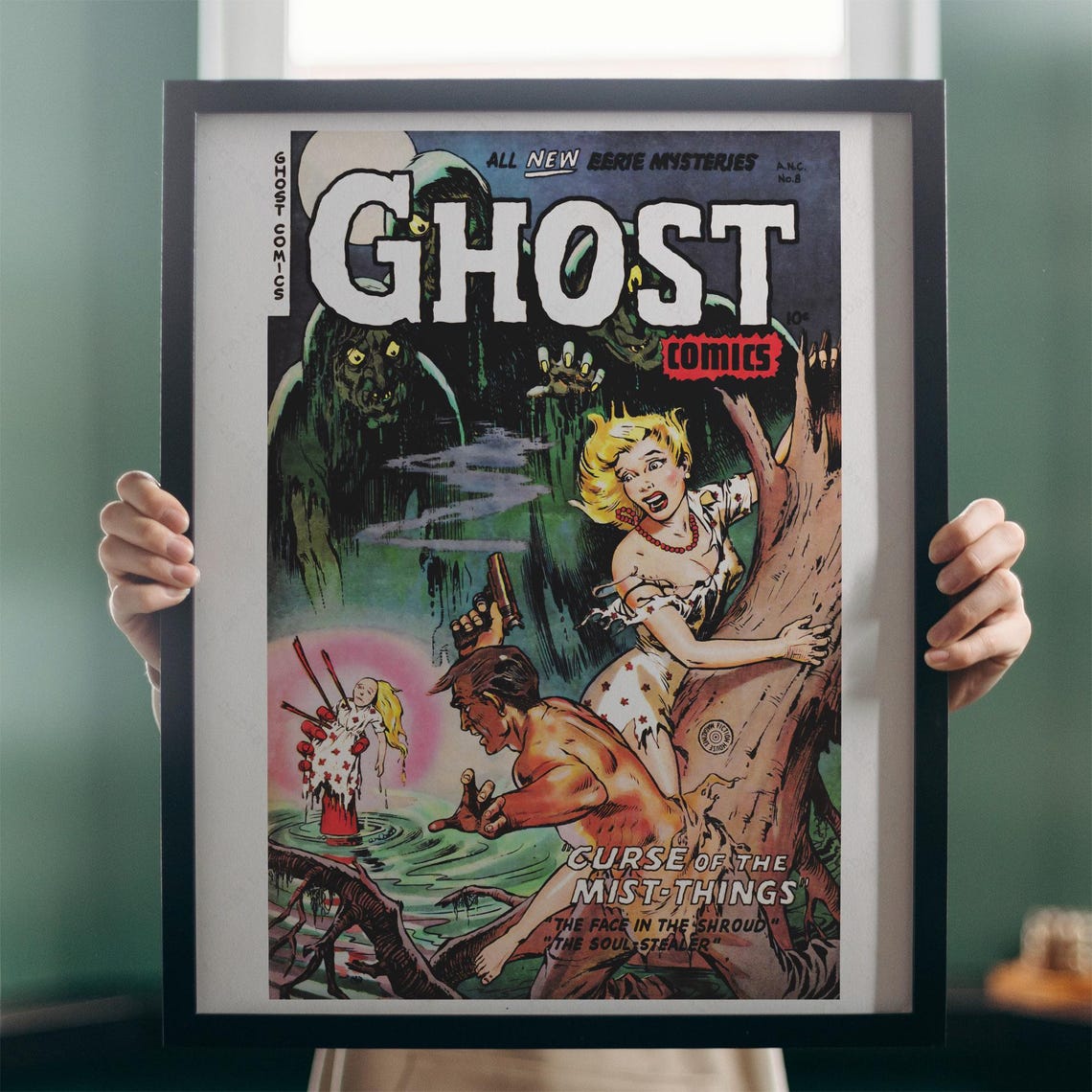 Ghost Comics No 8 Cover Curse Of The Mist Things Horror Art Poster - Image 3