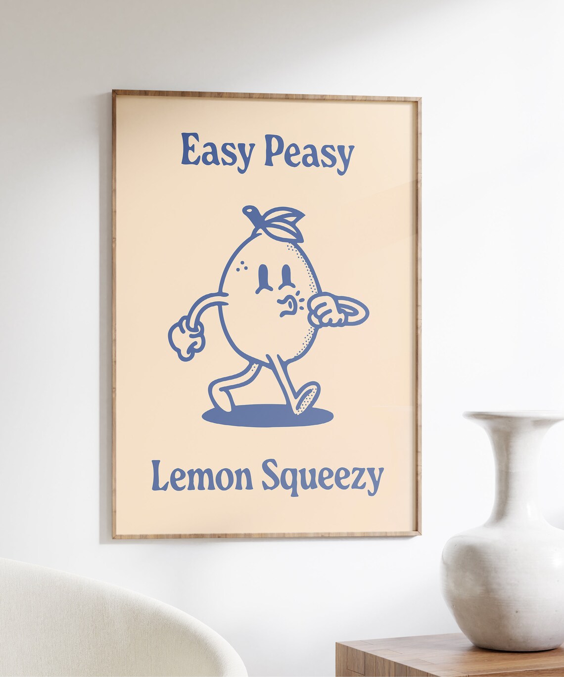 Easy Peasy Lemon Squeezy Retro Poster - Image 4