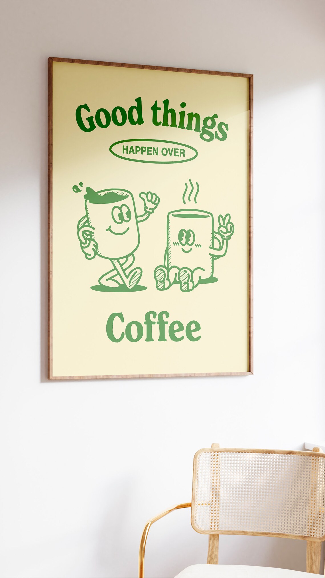 Retro Coffee Poster, Aesthetic Kitchen Decor - Image 2