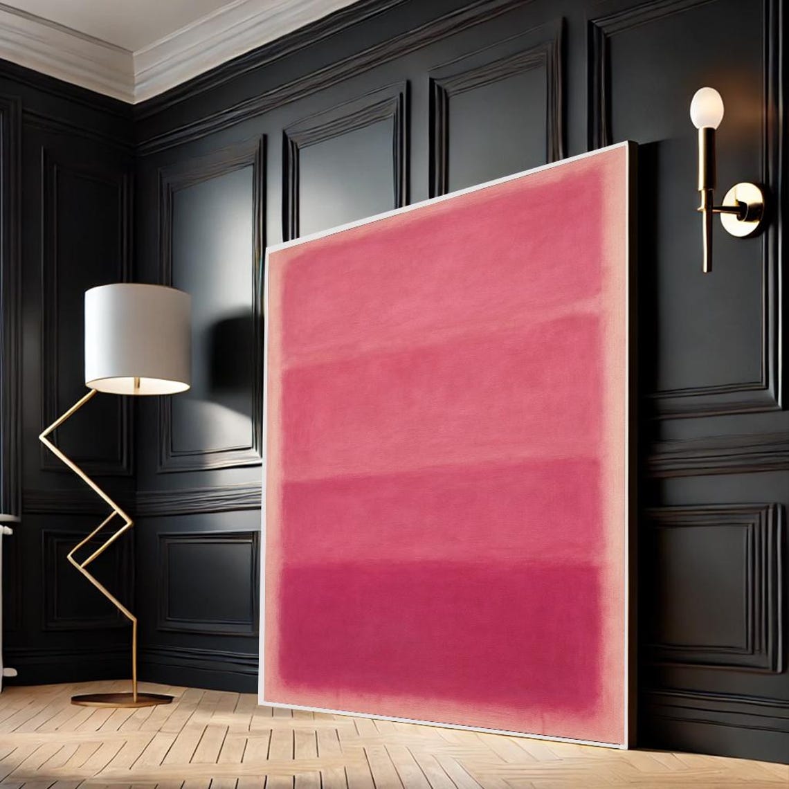 Mark Rothko Pink Abstract Color Field Art Poster Minimalist Modern
