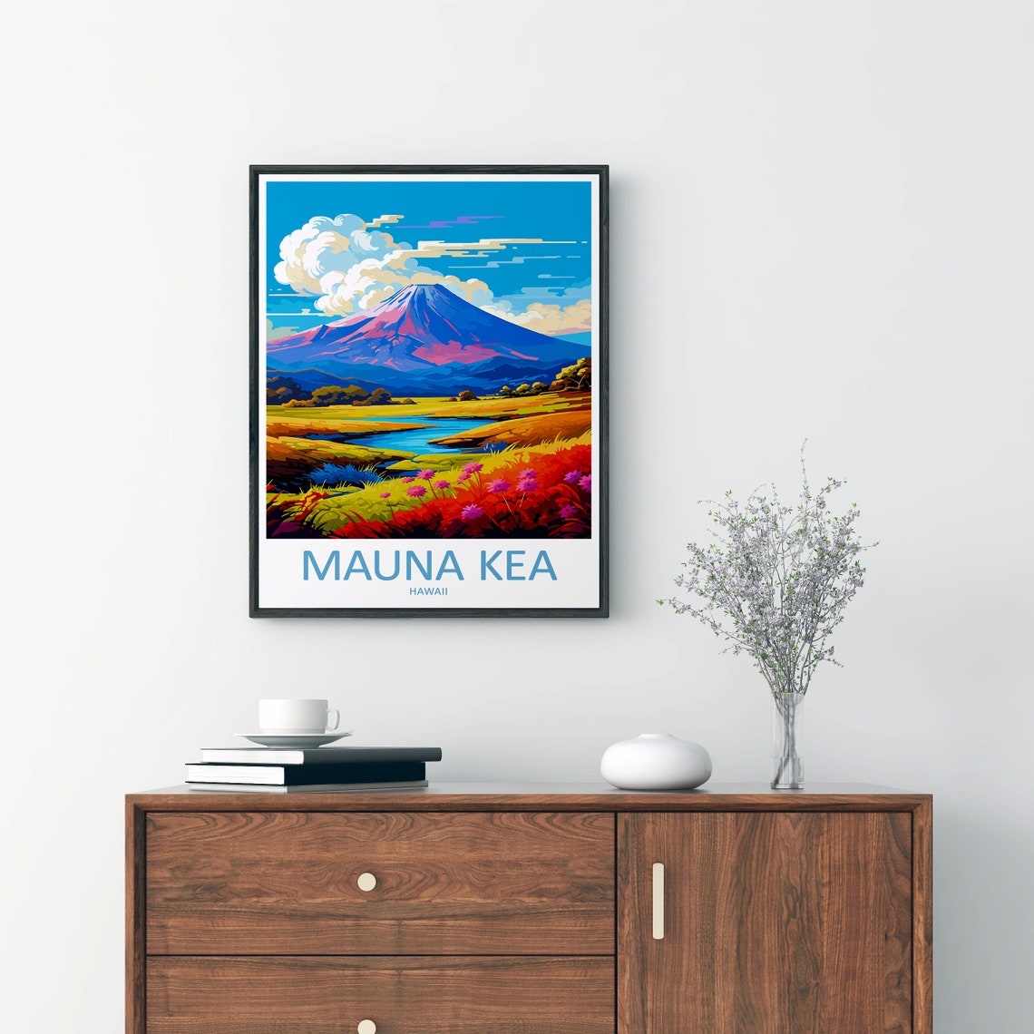 Mauna Kea Travel Poster, Hawaii Art - Image 2