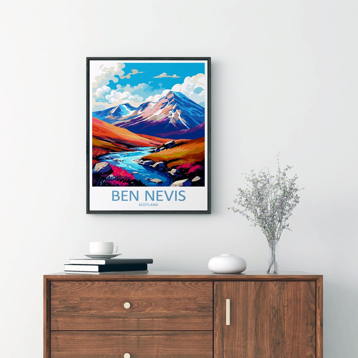 Ben Nevis Travel Print, Scotland Wall Decor - Image 2