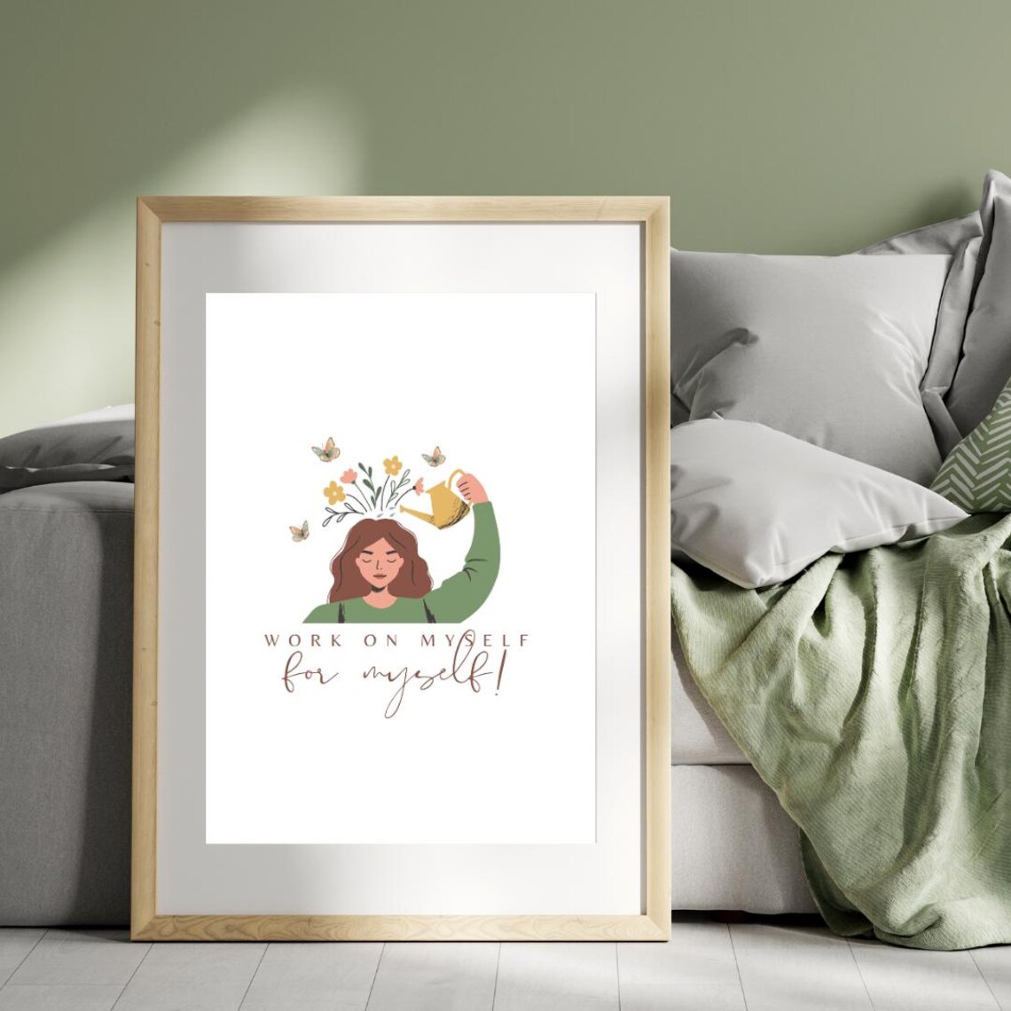 Work On Myself For Myself, Motivational Art Print - Image 3