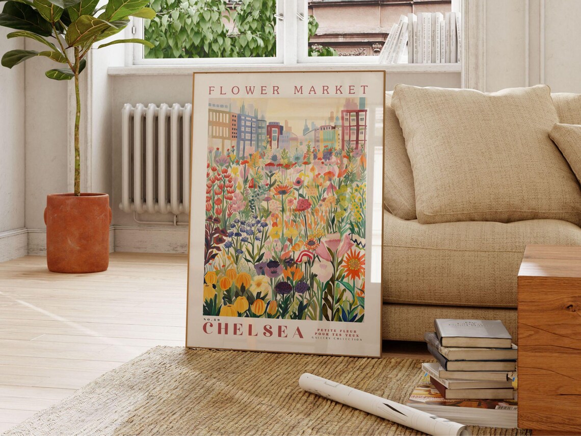 Chelsea Flower Market, London Travel Poster - Image 2