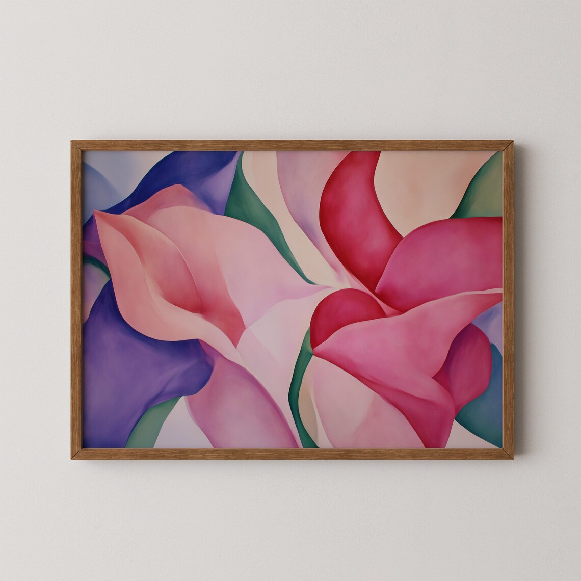 Georgia Okeeffe Painting Print Large Wall Art Abstract Botanical Poster
