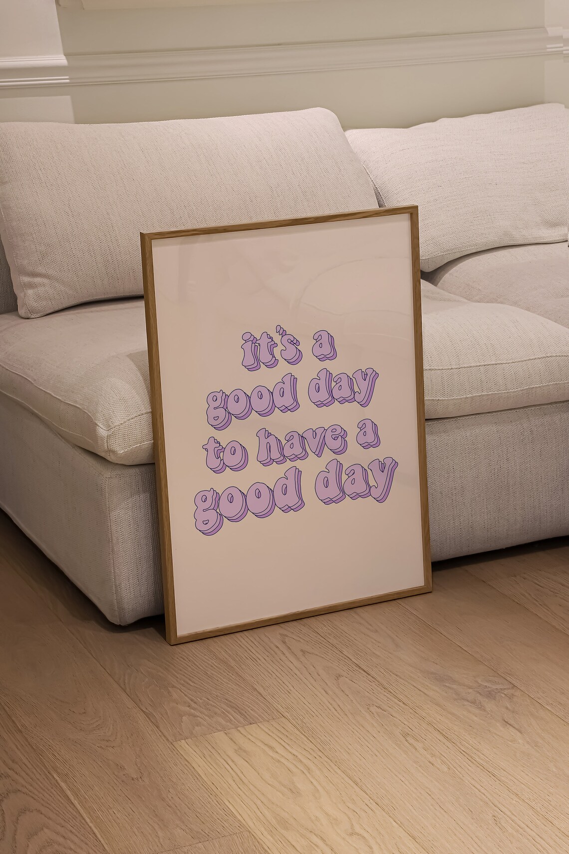 Typography Poster, Purple Y2K Wall Art Print