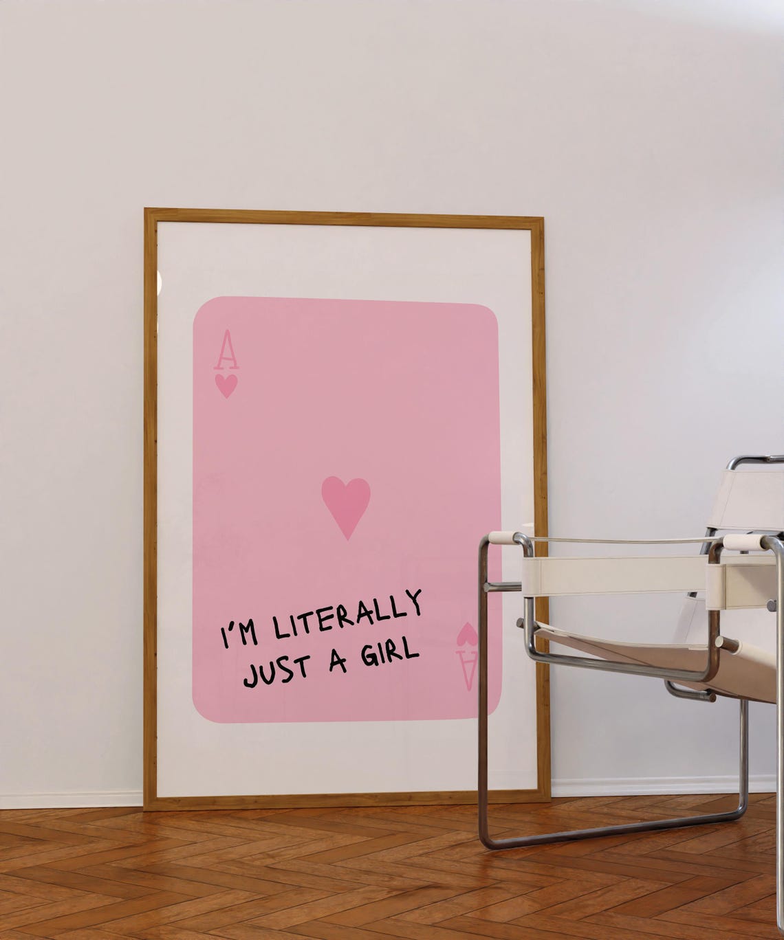 Pink Wall Art Trendy Art Print Lucky Girl Wall Art Dopamine Decor Preppy Room Decor College Dorm Poster Aesthetic Wall Art Living Room Print - Image 2