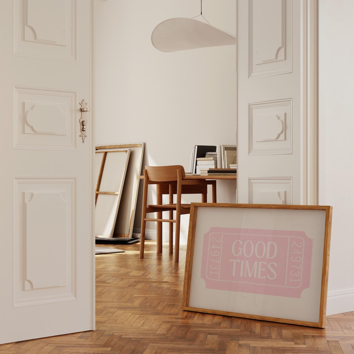 Good Times Ticket Preppy Pink Poster Print - Image 2