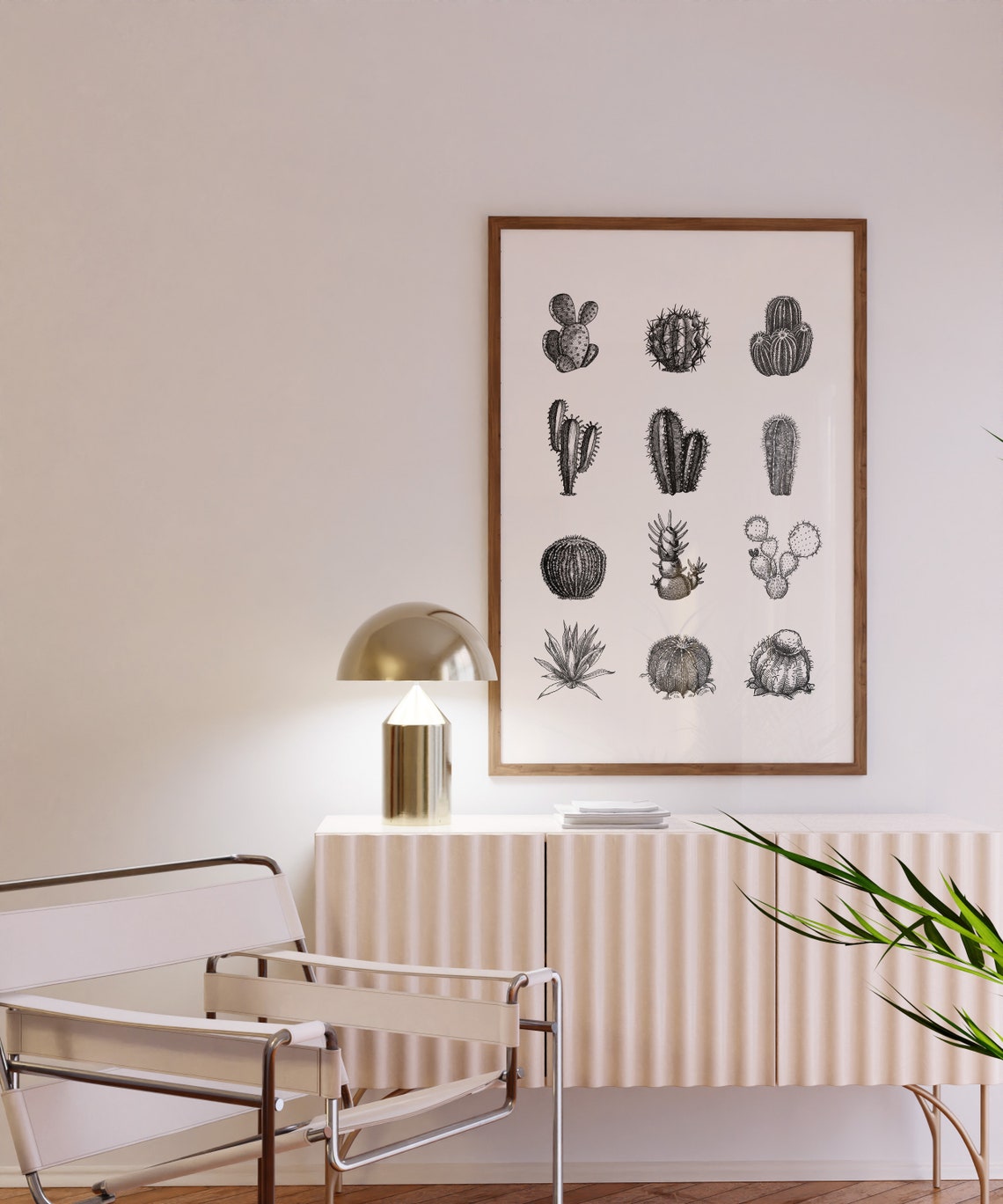 Cactus Species Vintage Botanical Illustration Grid Desert Poster - Image 2