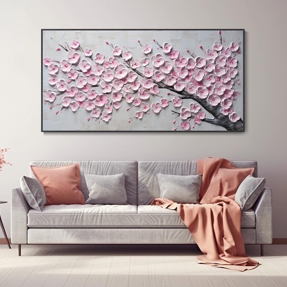 Cherry Blossom Spring Oil Painting Wall Art Print