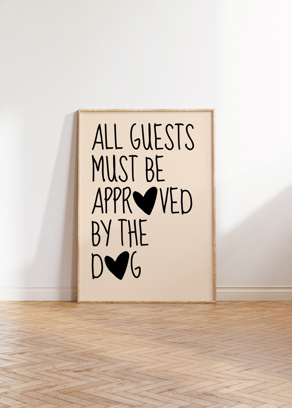 Dog Entryway Decor, Minimalist Puppy Wall Art