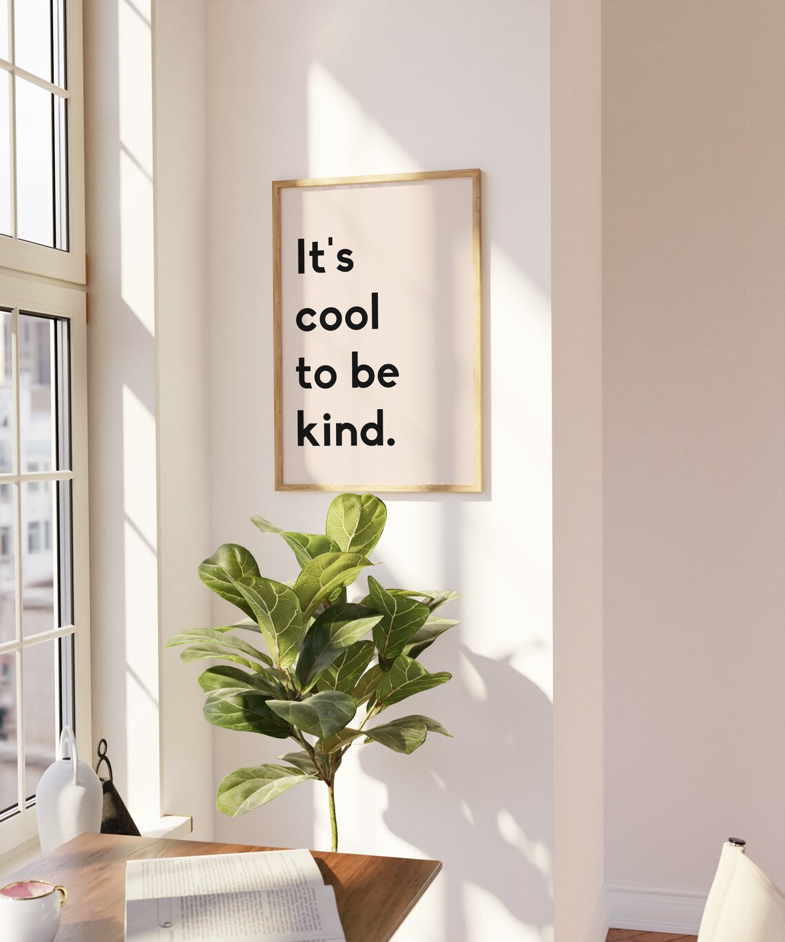 It's Cool To Be Kind Quote Art Print, Nursery Decor - Image 2