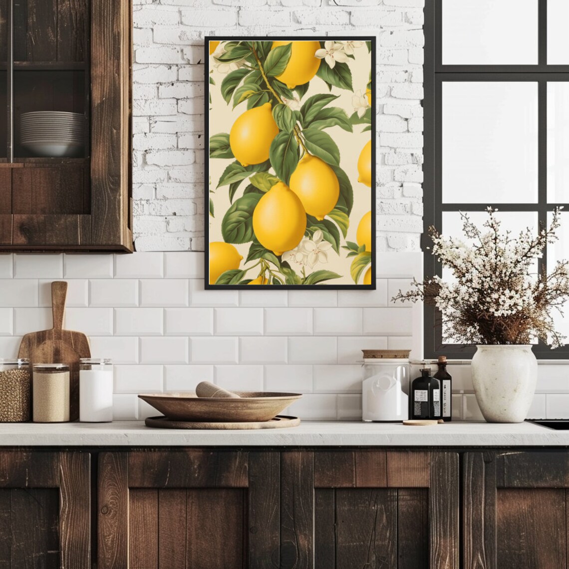 Vintage Lemons Mid-Century Botanical Art Print - Image 5