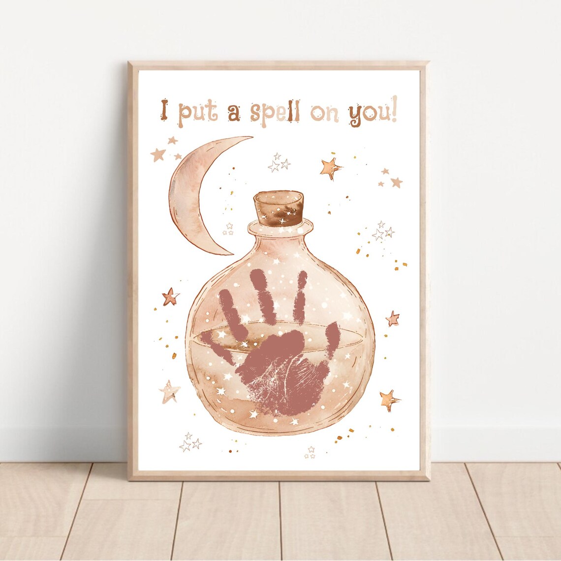 My First Halloween Footprint, Baby Art Print