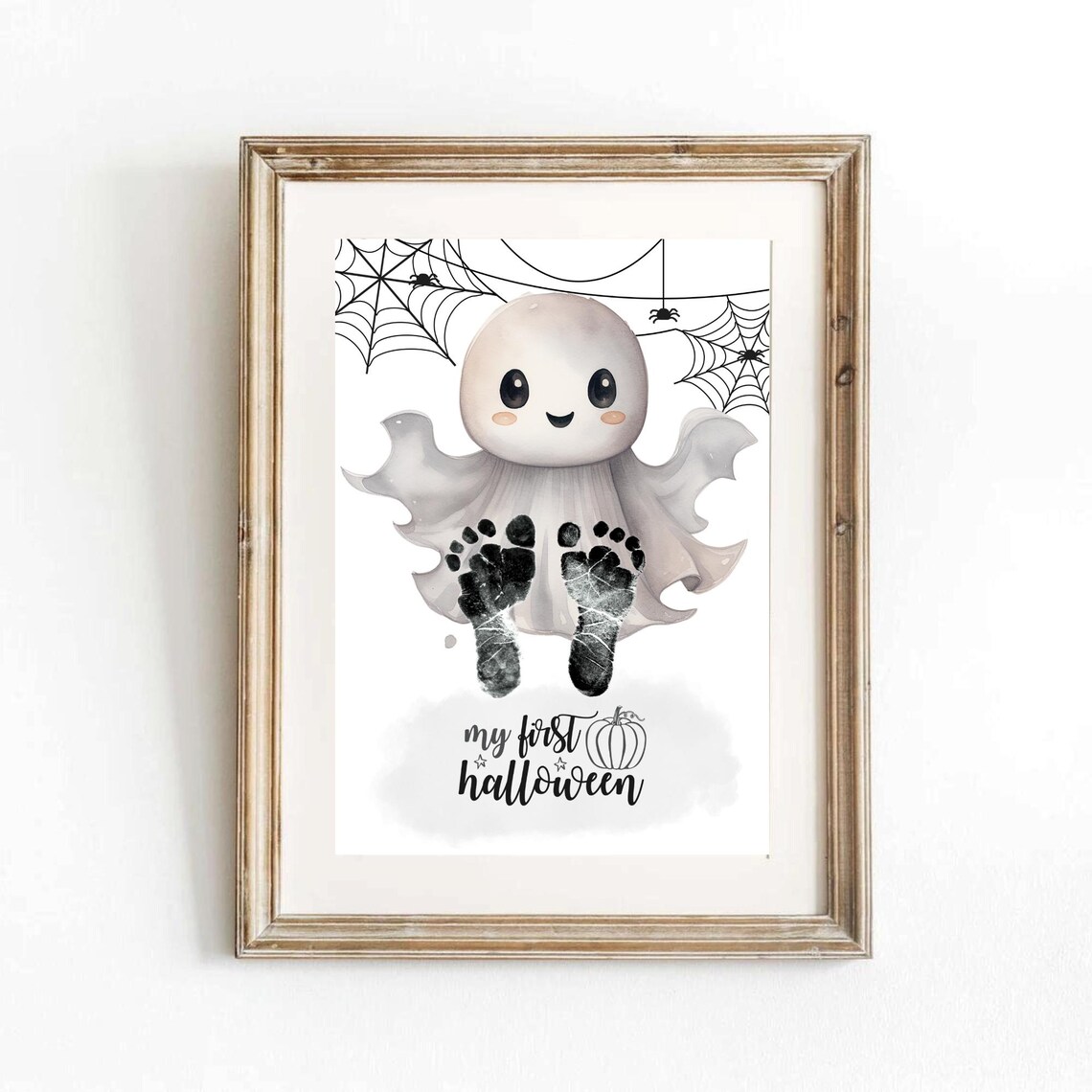 My First Halloween Footprint Craft Poster