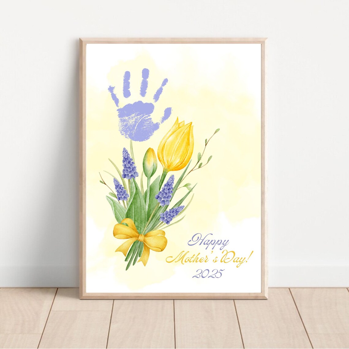 Mothers Day Baby Handprint Footprint Gift Print - Image 2