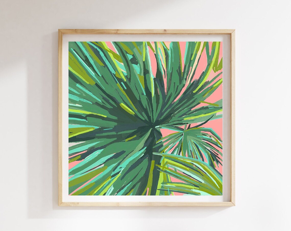 Palmetto Print, Tropical Fronds Art Print