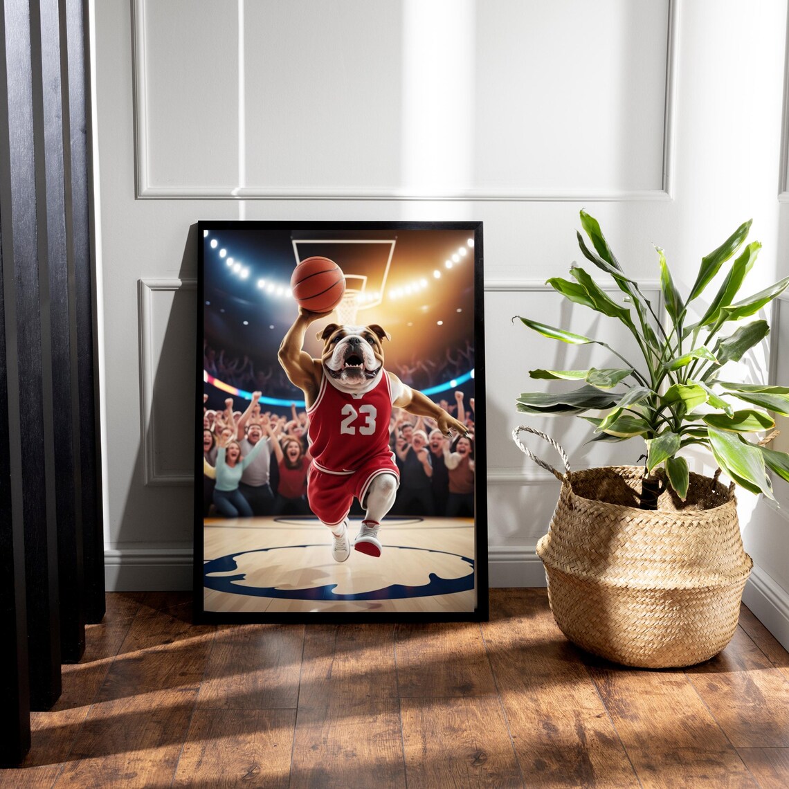 Basketball Playoff Bulldog Art Print, Sports Season - Image 5