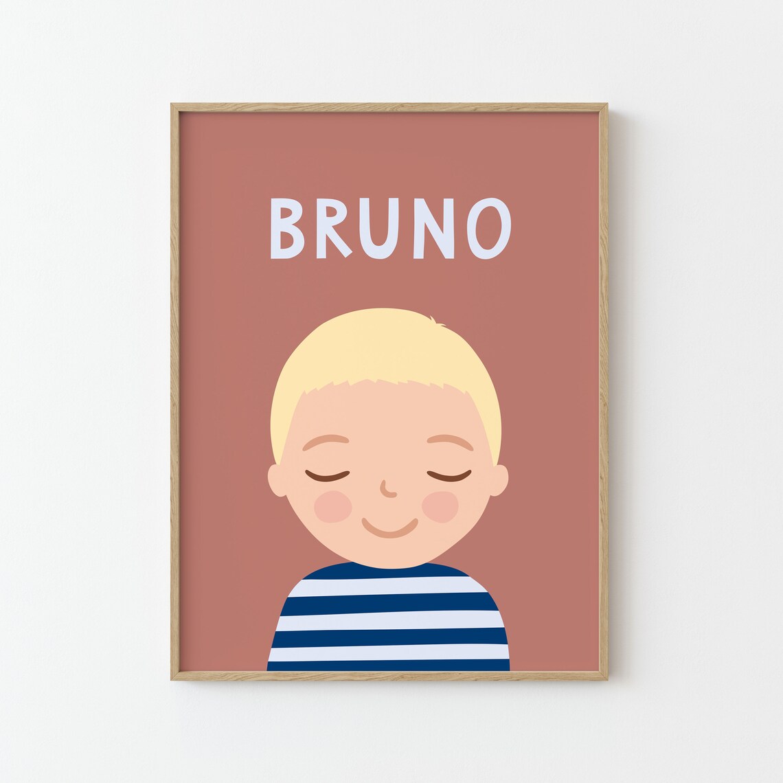 Personalized Boy Portrait, Children's Room Poster - Image 2