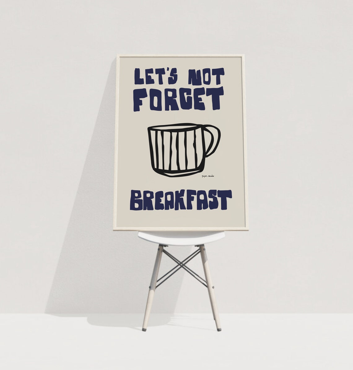 Coffee Poster I Funny Art Quote Print Trendy Retro Breakfast Arti Modern Kitchen