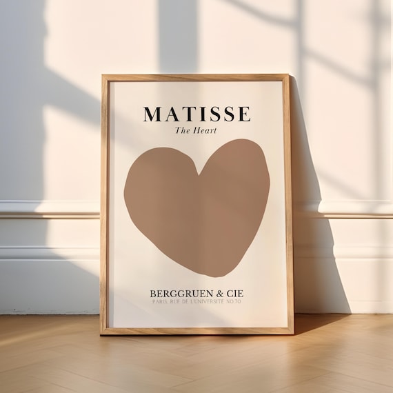 Matisse The Heart Print, Abstract Love Poster