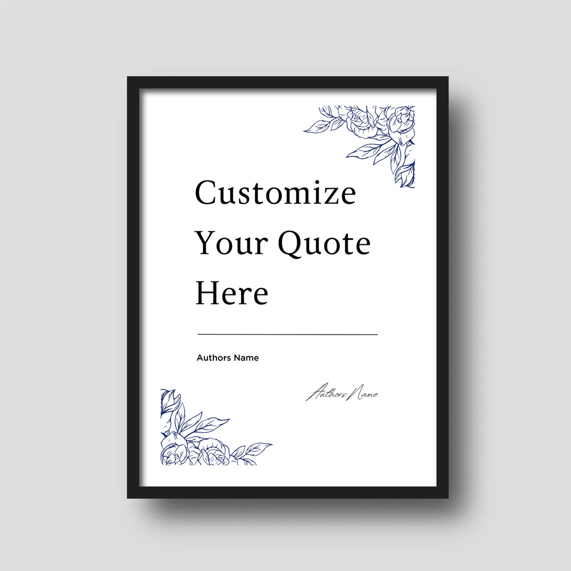 Personalized Custom Quote Poster Template Minimalist Your Words Here - Image 3
