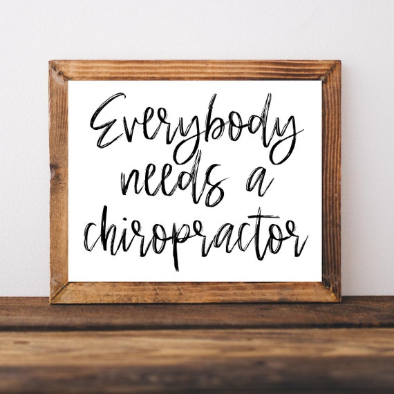 Chiropractor Wall Art Chiropractic Poster Signs Office Decor Funny Sign