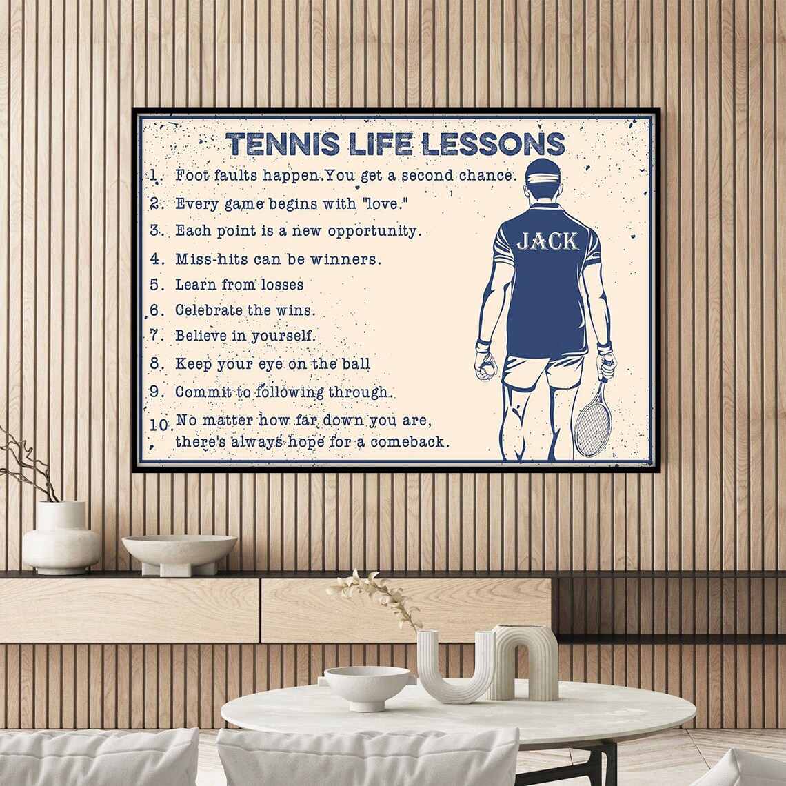 Personalized Tennis Poster, Gift for Tennis Players - Image 3