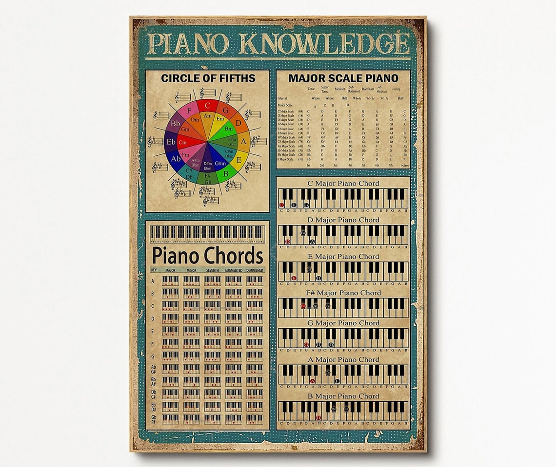 Piano Knowledge, Music Studio Decor - Image 4