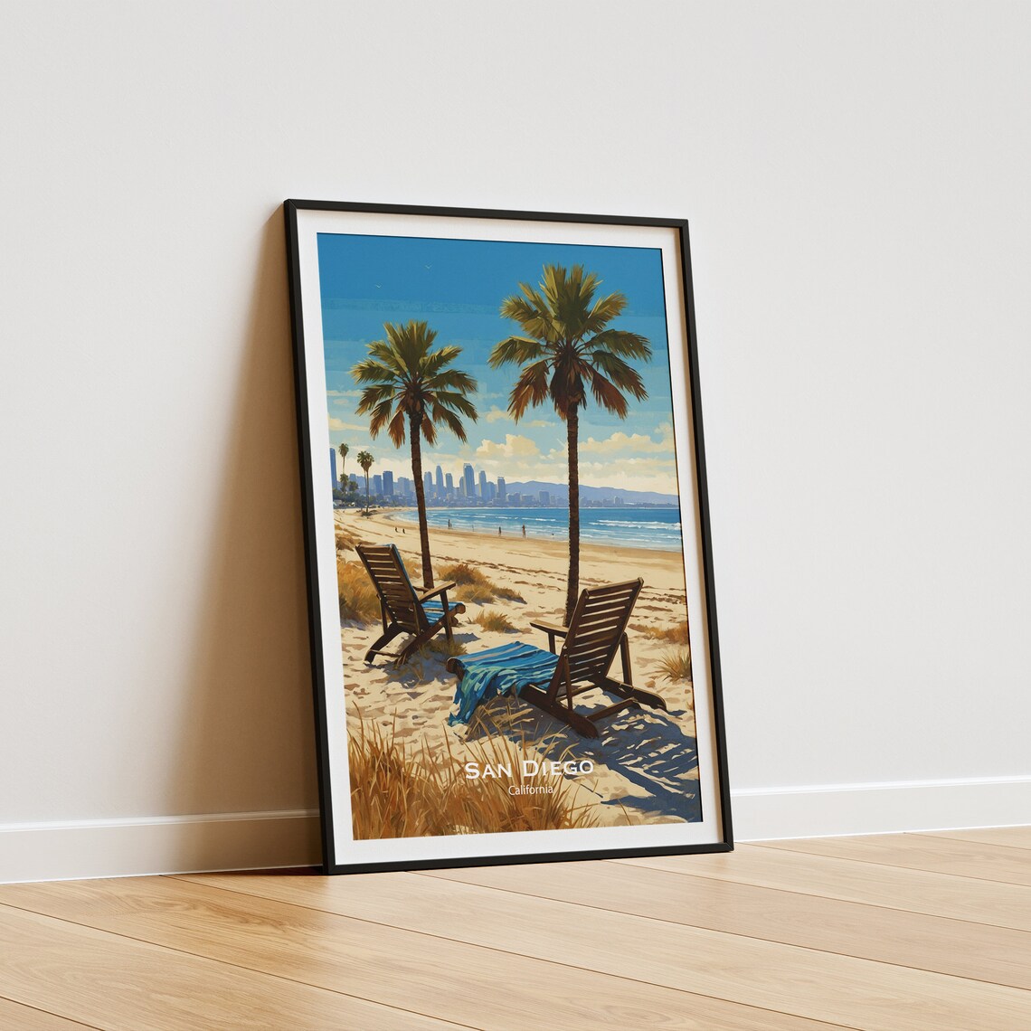 San Diego California Travel Poster San Diego California Travel Print San Diego California Poster Wedding Gift Birthday Present - Image 5