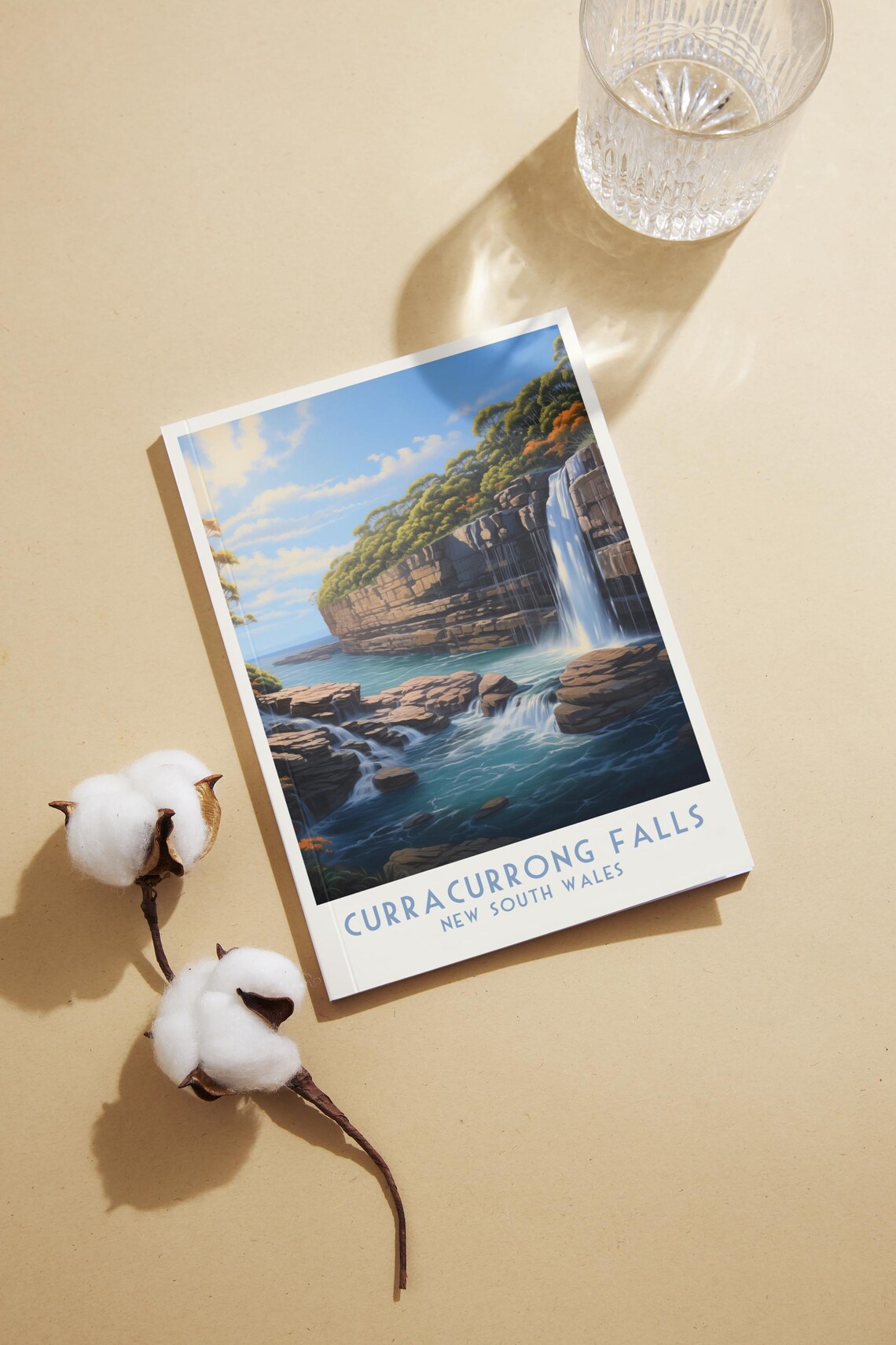 Curracurrong Falls Coastal Waterfall New South Wales Travel Poster - Image 3