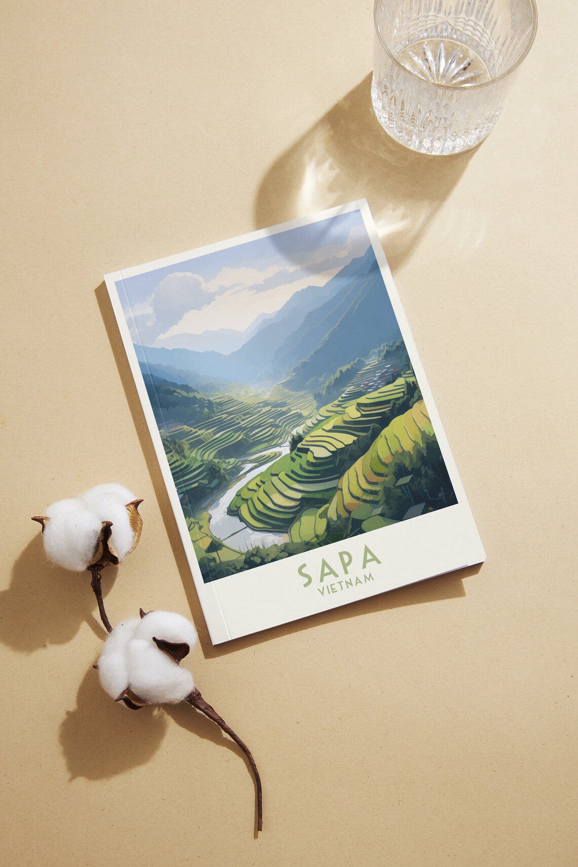 Sapa Vietnam Lush Terraced Rice Fields Mountains Travel Poster - Image 2