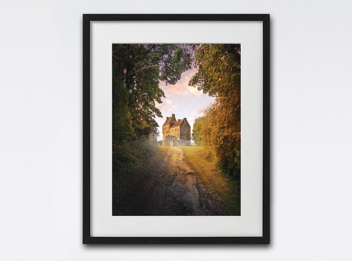 Lallybroch Castle Scottish Highlands Travel Poster