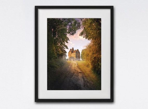 Lallybroch Castle Scottish Highlands Travel Poster