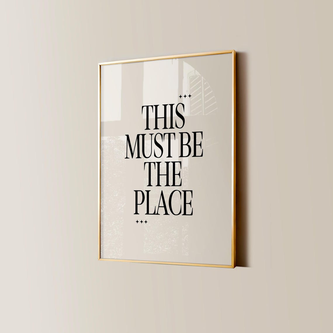 Talking Heads This Must Be the Place Minimalist Lyric Poster - Image 3