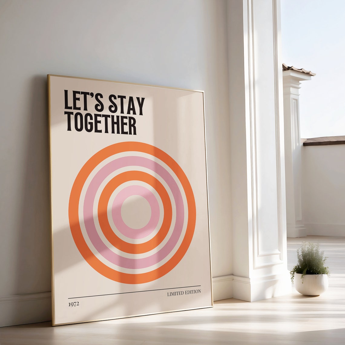 Al Green Lets Stay Together 1972 Soul Love Retro Circles Poster - Image 2
