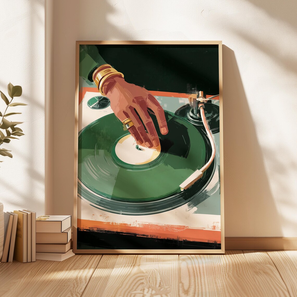 Vinyl Record Player Retro Turntable Poster Print