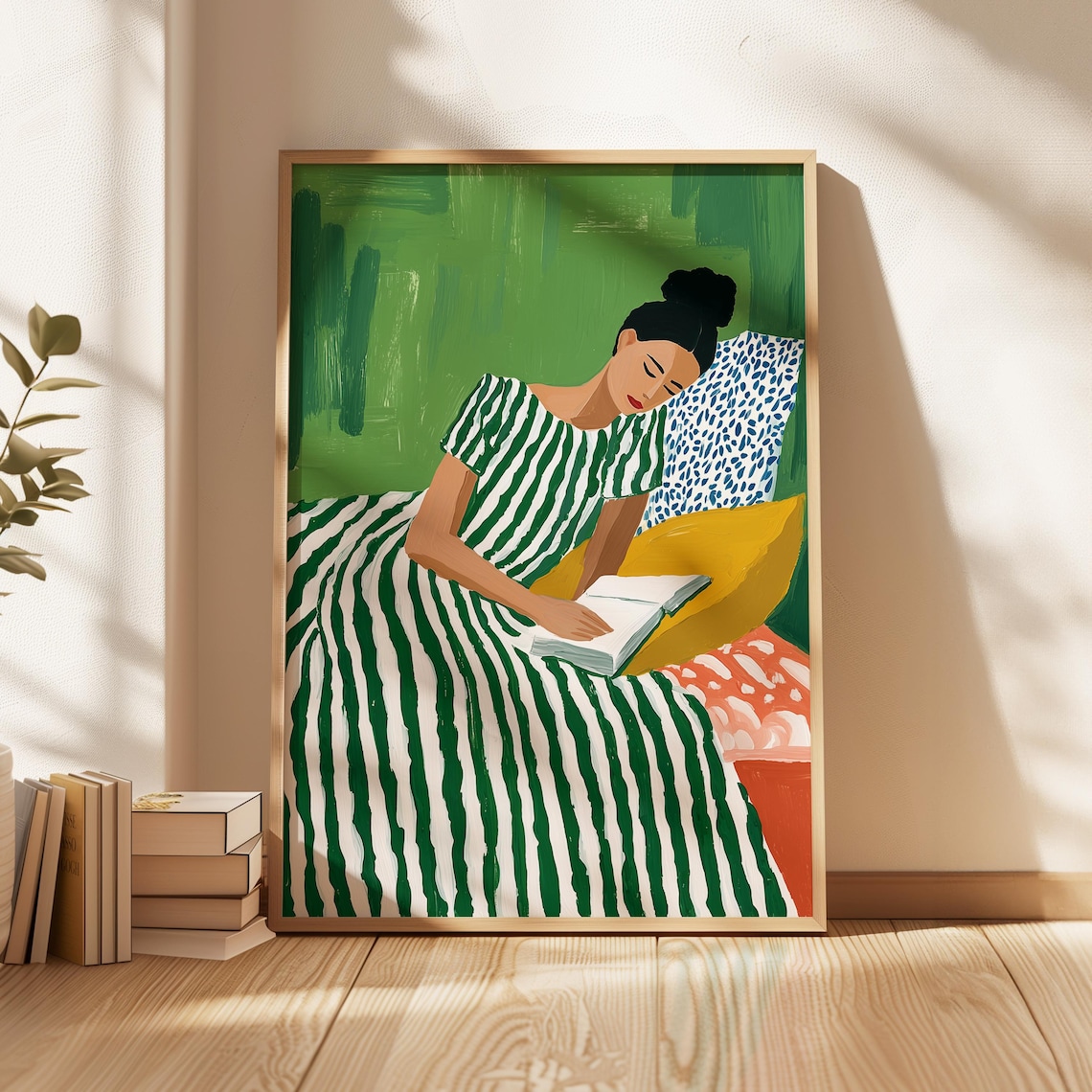 Black Woman Reading, Bookish Afrocentric Poster