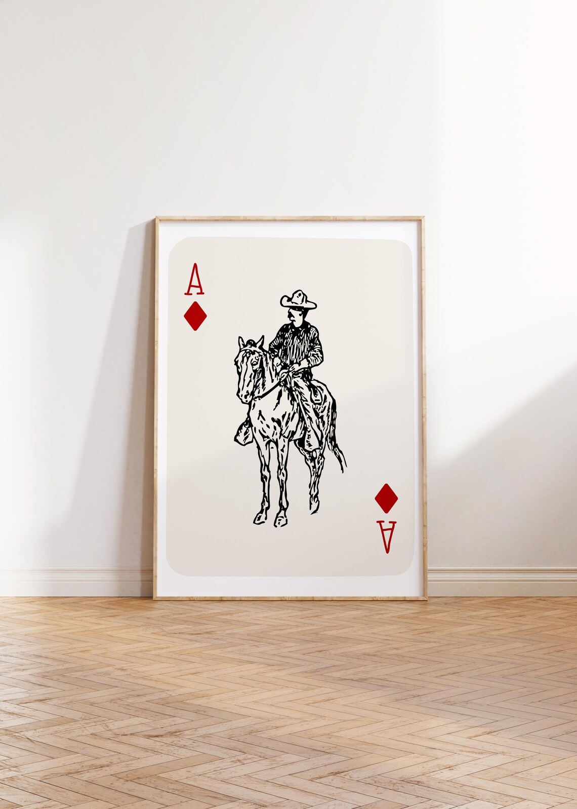Cowboy Playing Card Vintage Cowboy Rodeo Cowboy Western Print Cowgirl Western Aesthetic Western Decor Western Art - Image 2