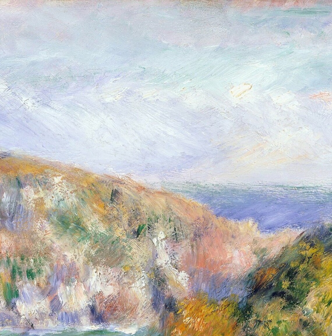 Renoir Hills Around the Bay of Moulin Huet Guernsey 1883 Poster - Image 3