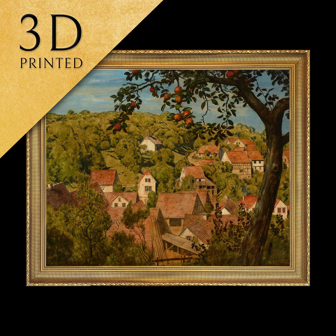 Blick Auf Mamolsheim, Hans Thoma Oil Painting Print