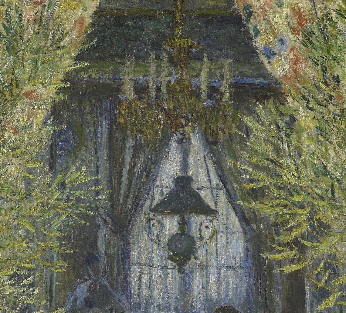 Claude Monet A Corner Of The Apartment Interior Textured Poster - Image 2