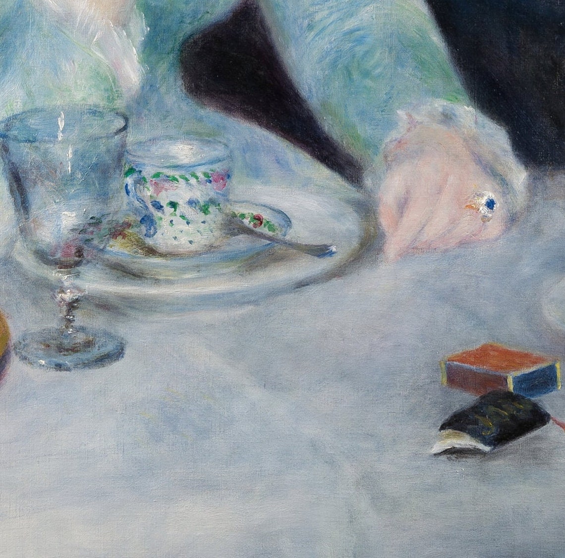 Renoir After the Luncheon Cafe Table Scene with Friends Poster - Image 2