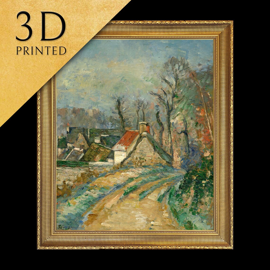 Detour In Auvers by Paul Cezanne Art Print