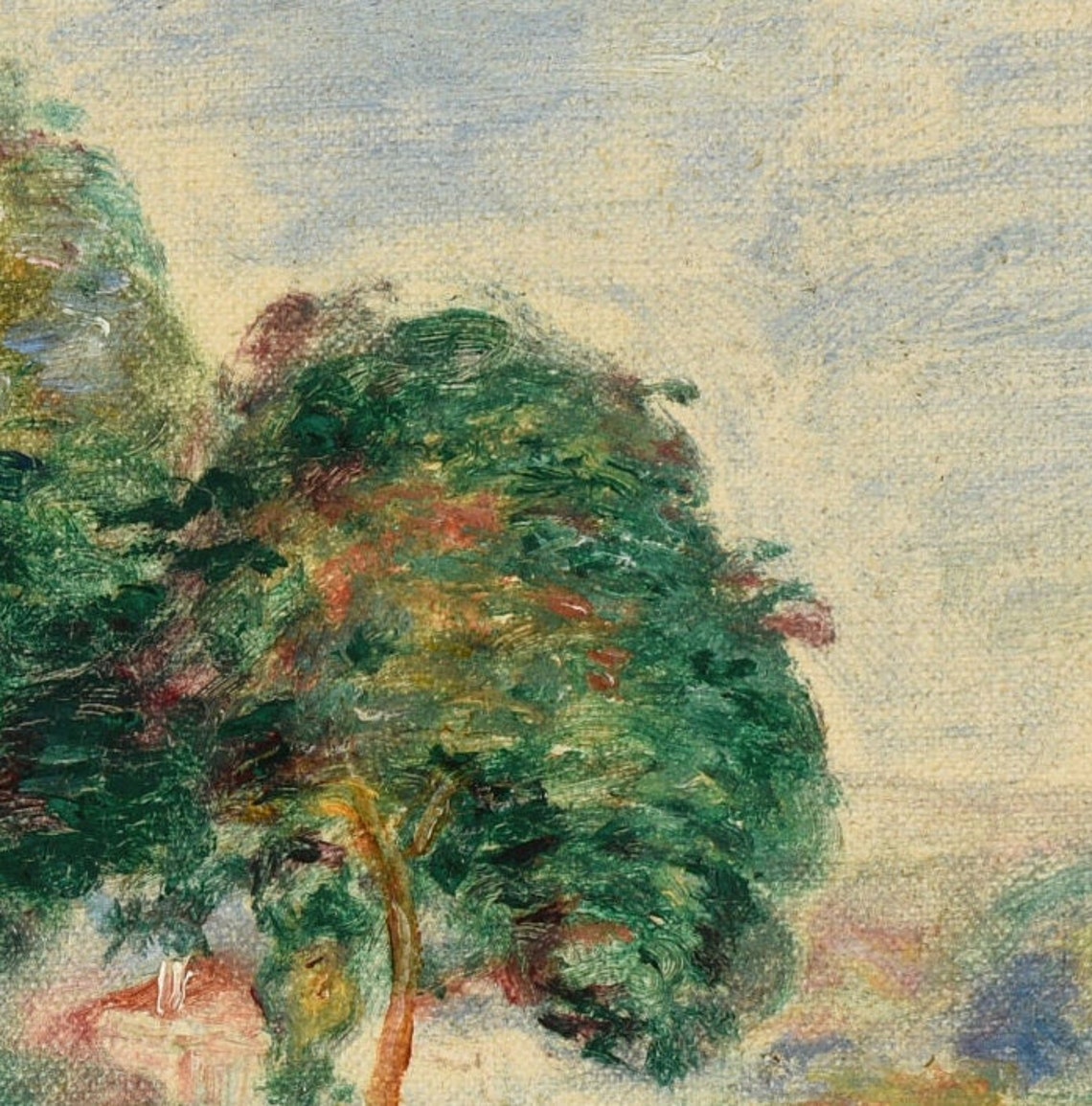 Pierre Renoir Riverside Trees Summer Landscape Impressionist Poster - Image 3