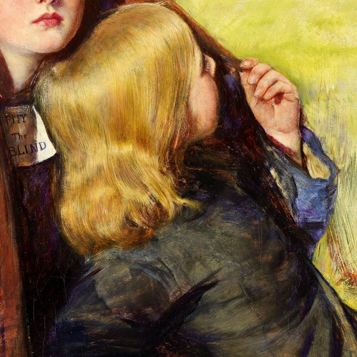 The Blind Girl by Millais, Oil Painting Art Print - Image 2