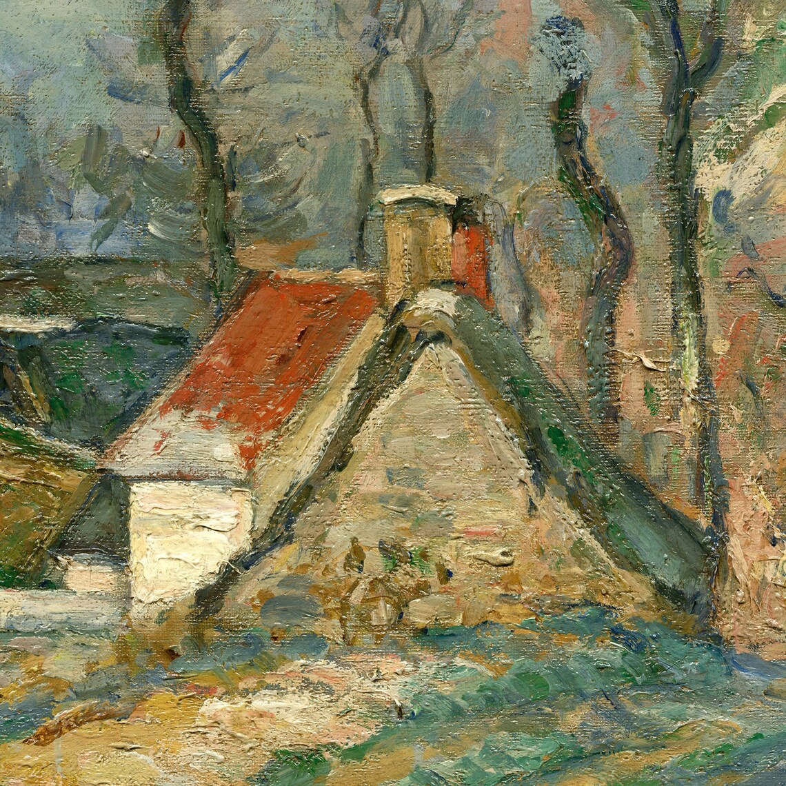 Detour In Auvers by Paul Cezanne Art Print - Image 3