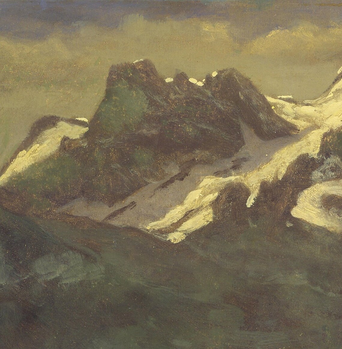 Albert Bierstadt Snow Covered Mountains Summer Snow Peaks Poster - Image 3