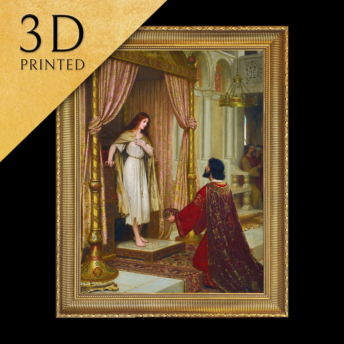 Edmund Blair Leighton King And Beggar Maid Medieval Romance Poster