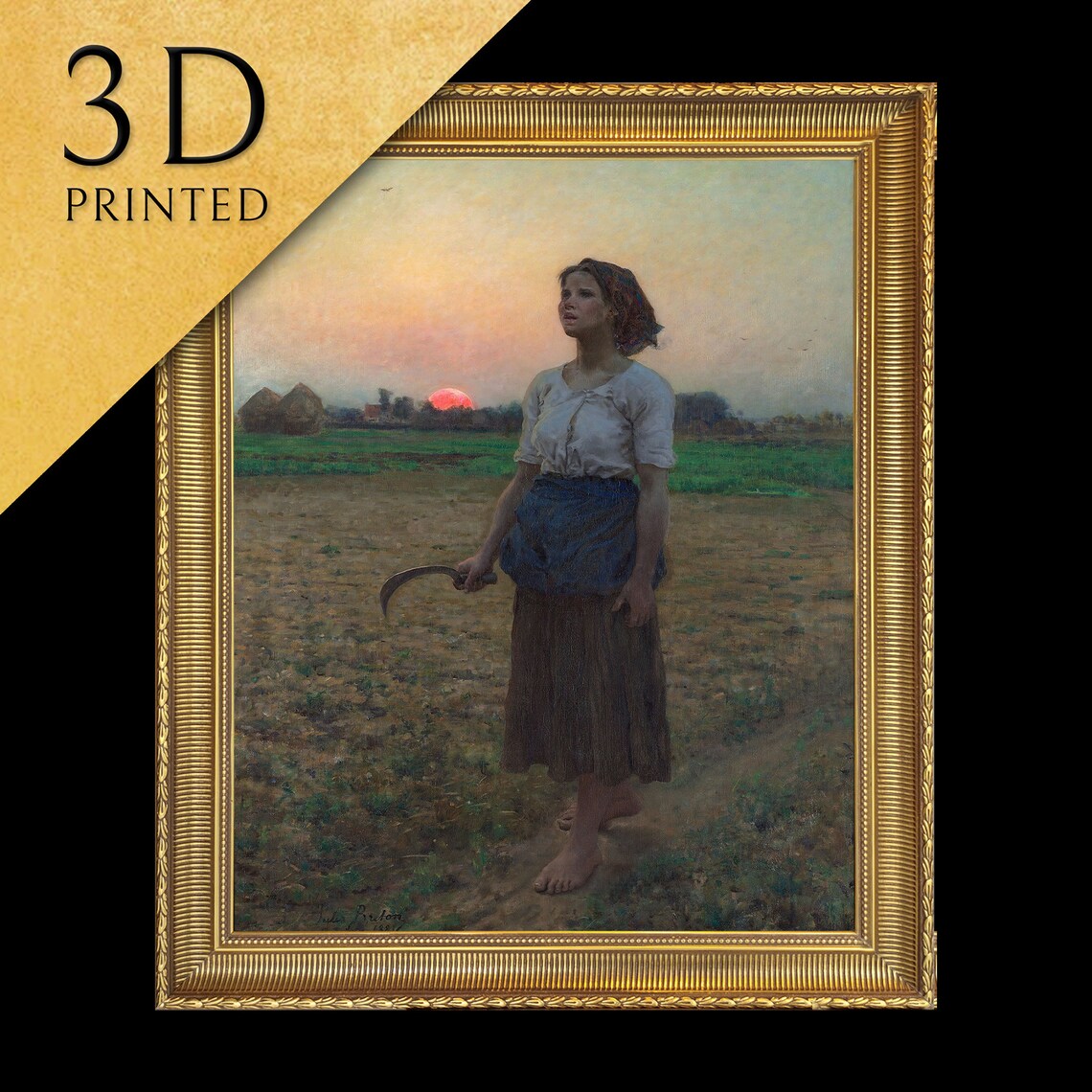 The Song Of The Lark, Jules Breton Oil Painting Print